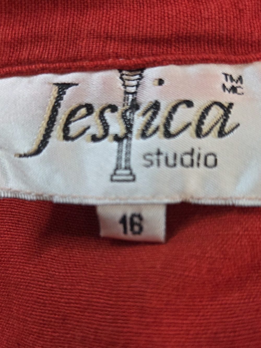 Jessica Sleeveless Button-Front Midi Dress in Rust Red Size 16 - Picture 6 of 6